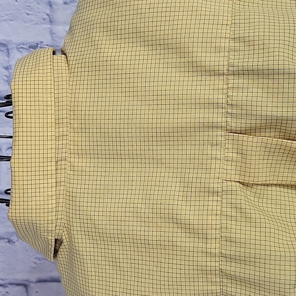 VAN HEUSEN Black and Yellow Plaid Casual Shirt‎ XL 17/17.5 - Picture 5 of 7